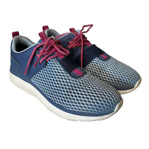 Vionic Womens Coro Blue Walking Shoes Size 9.5 (6989902) Orthopedic Comfort